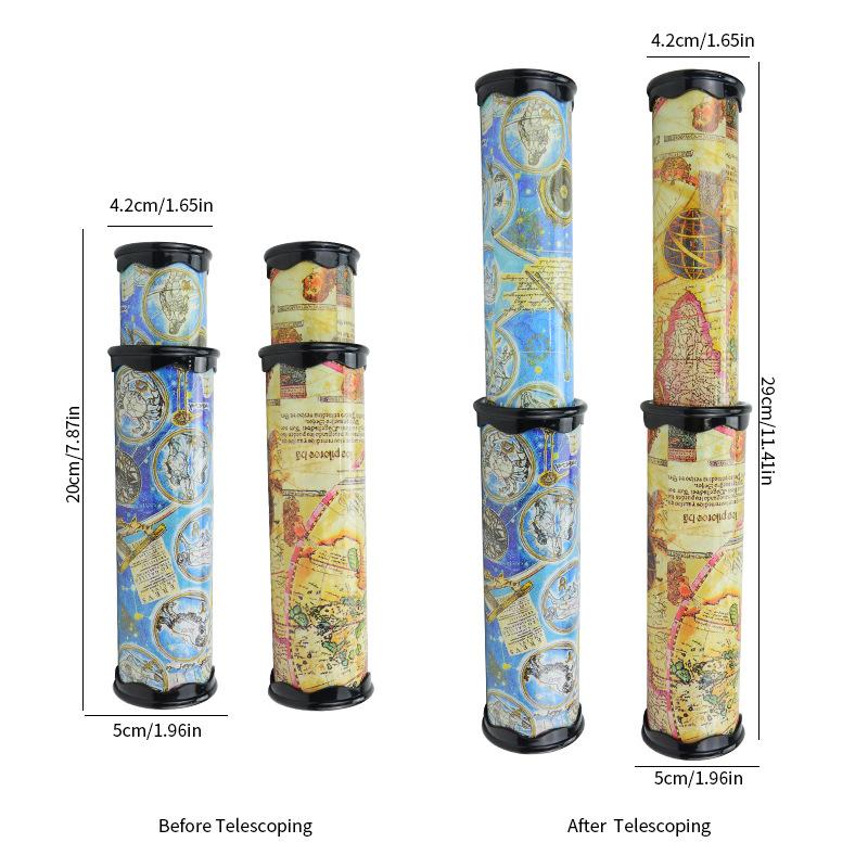 Dětské neustále se měnící Sanling zrcadlo vnitřní kaleidoskop velký zatahovací otočný kaleidoskop hračka pro mateřskou školu