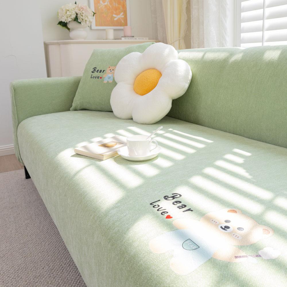 

Чехол для дивана из шенилла с рисунком из мультфильма, эластичный, все включено, четыре сезона, универсальный, нескользящий, подушки для сидений дивана, устойчивый к царапинам 90-140cm