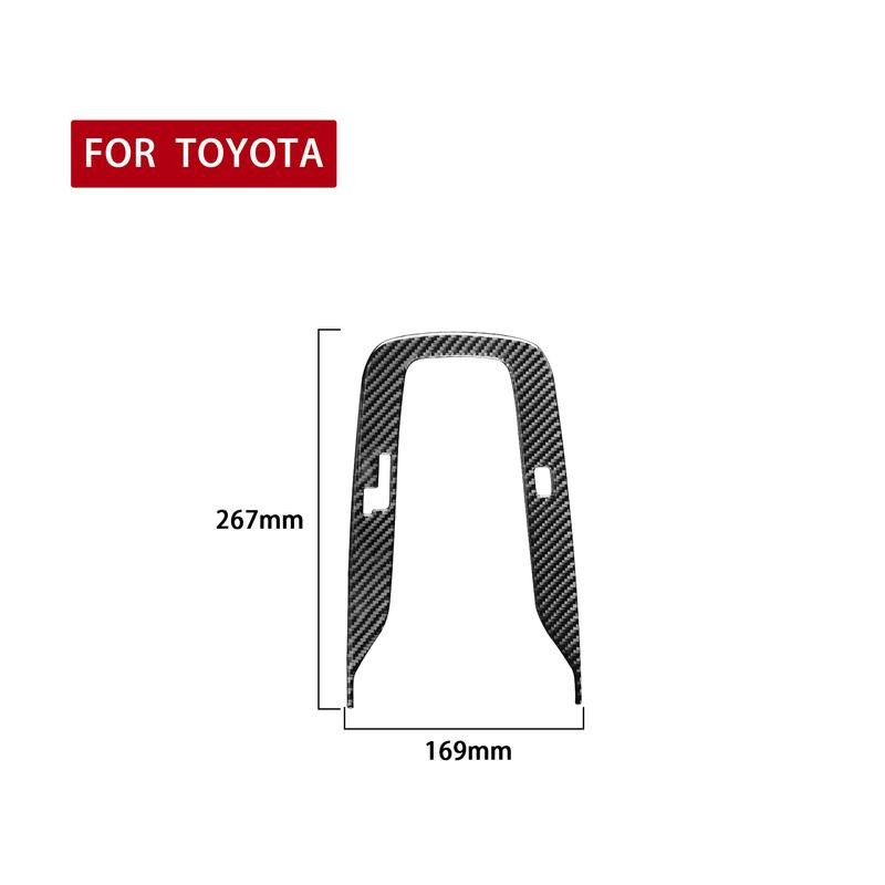 For Toyota Corolla -2024 Real Carbon Fiber Sticker Center Gear Shift Panel Trim Border Car Accessories Interior Decorative
