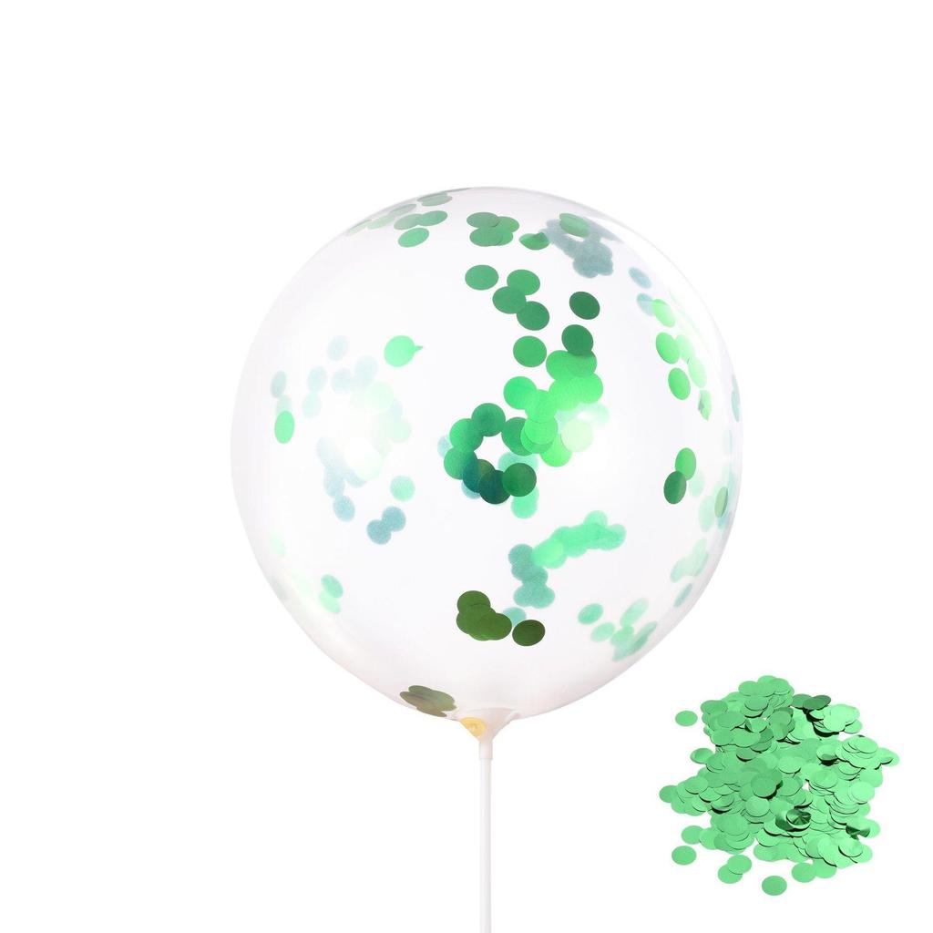 Transparent Sequined Latex Balloons for Parties and Weddings, 2.8g