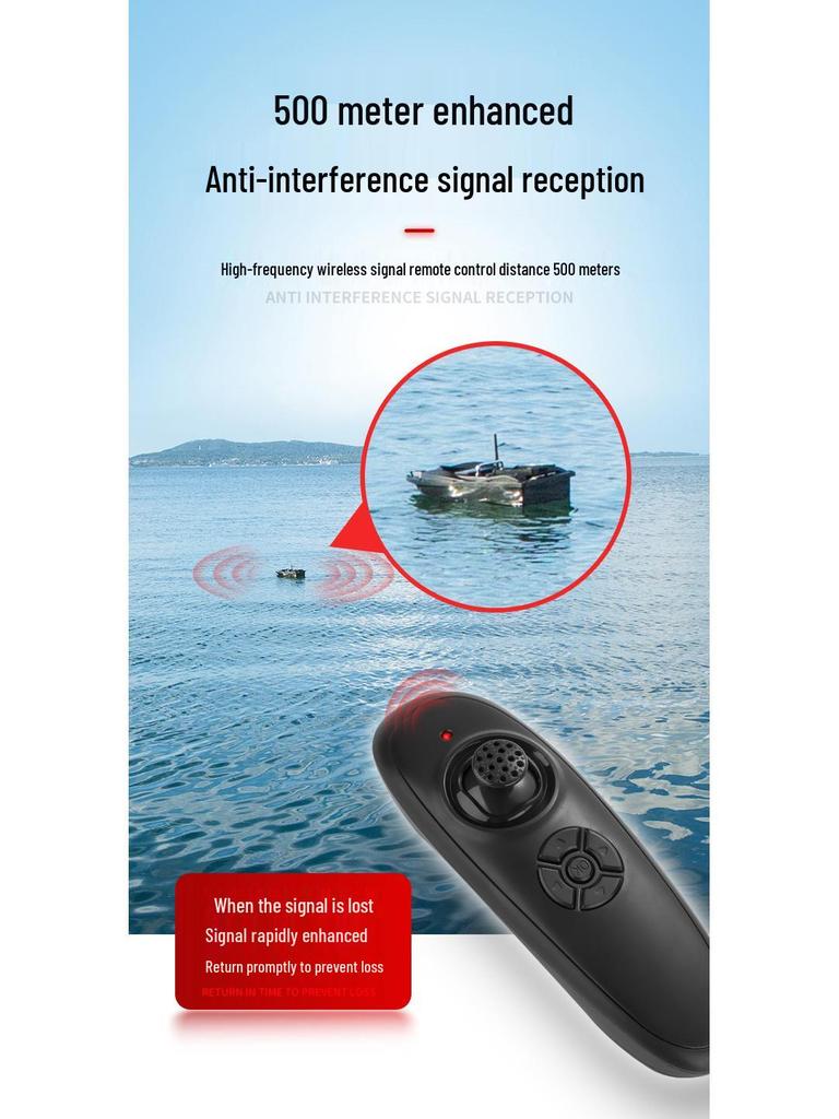 High-Power 500m Intelligent Remote Control Fishing Bait Boat