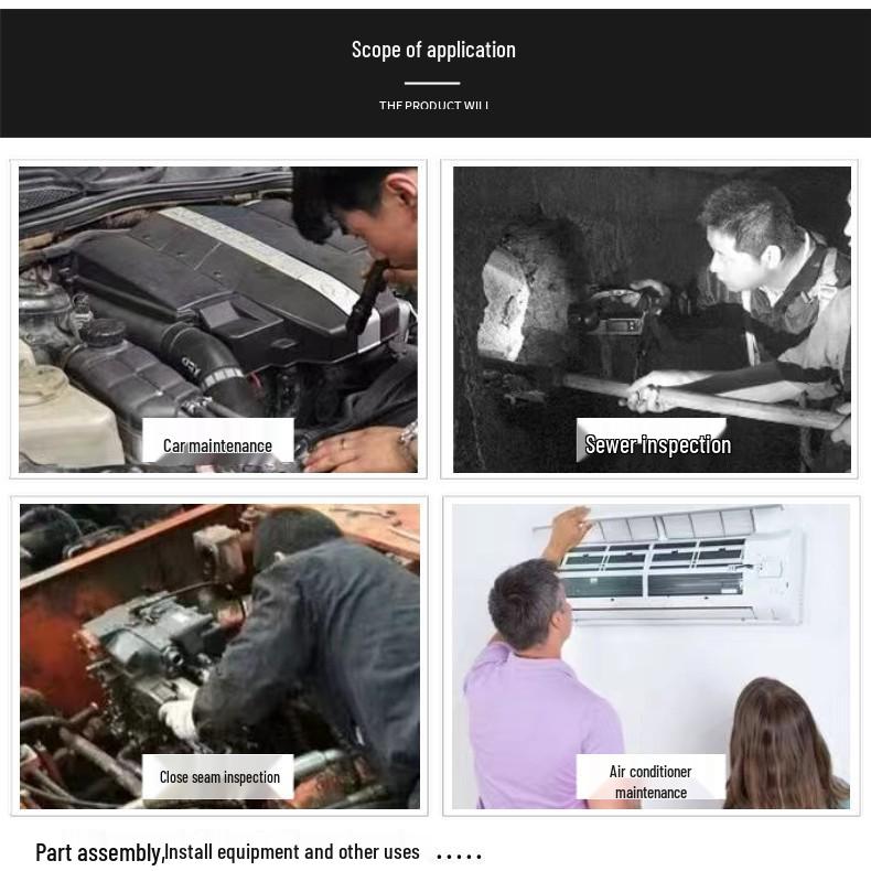 3-in-1 HD Mobile Endoscope: Photo & Video Capture for Appliance Repair & Pipe Inspection