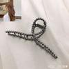 Simple Metal Geometric Hair Claw Clips Elegant Geometric Hair Accessories Cross Crab Bath Clip For Women Girl Headwear