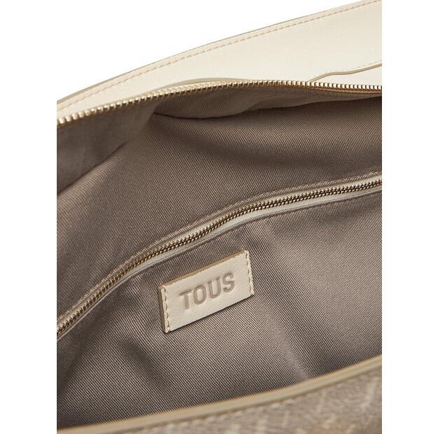 Handbag TOUS Buckles Silhouette 2002201901 Beige