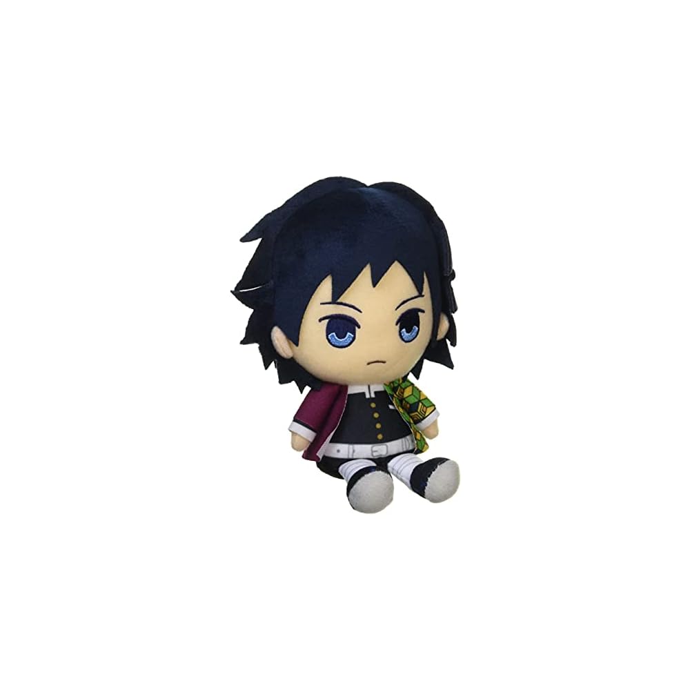 Sunrise Demon Slayer Chibi Plush Toy Giyu Tomioka 20cm Soft Stuffed Figure