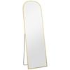 162cm Aluminium Frame Standing Mirror - Gold