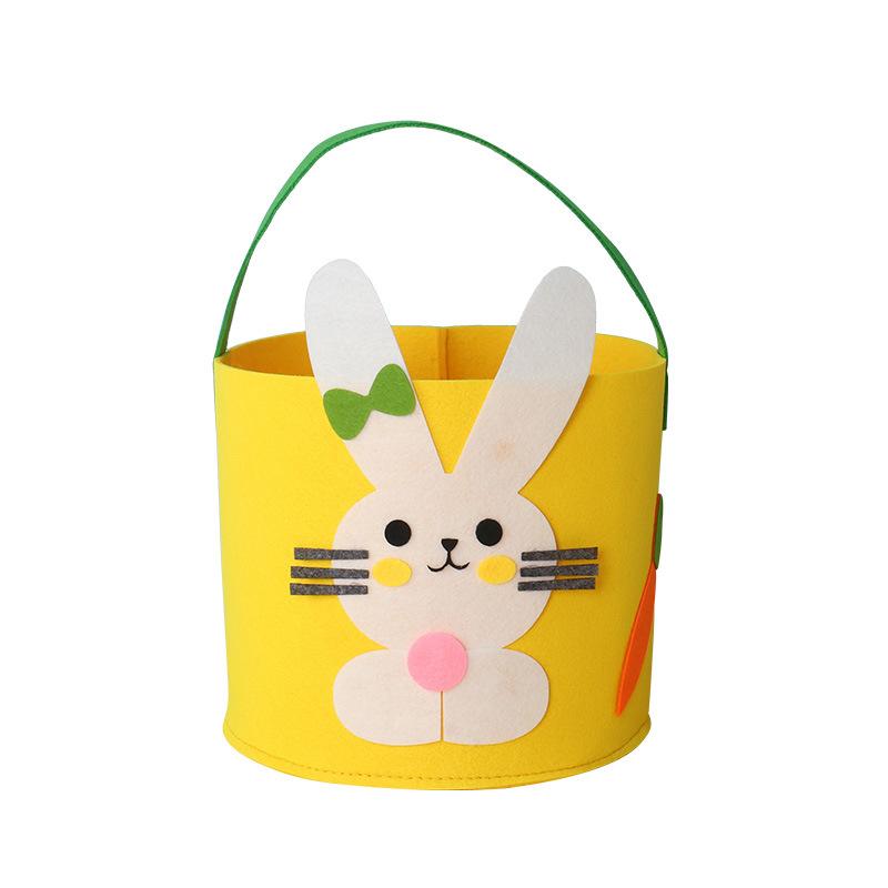 Easter Tote Bag High-Quality Rabbit Egg Chicken Tote Easter Felt Basket Charming Colorful Snack Bag For Spring Parties Home