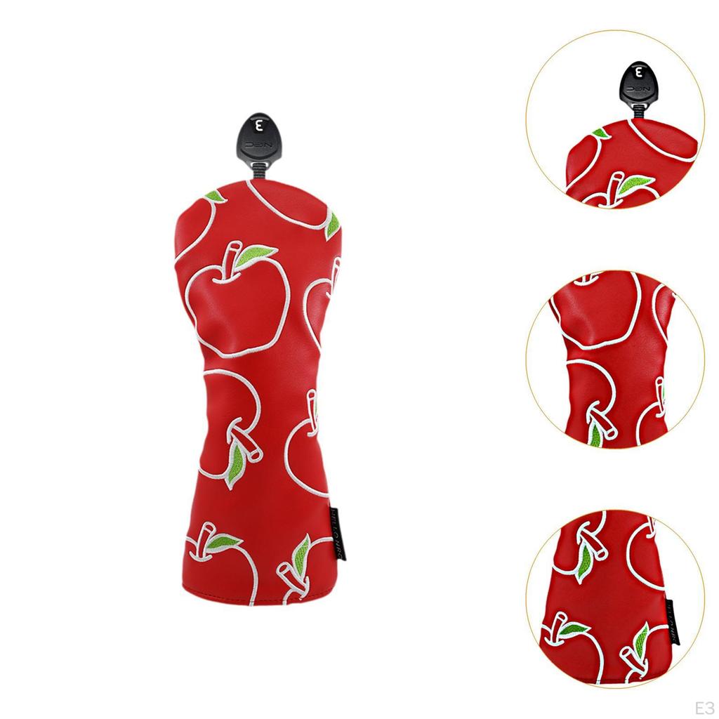 Fruit Printed Golf Wood Headcover Head Cover for Adorable Golfing Accessory Anti Scratch