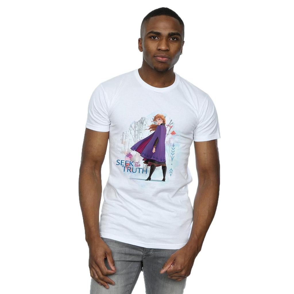 Disney Mens Frozen 2 Anna Seek The Truth T-Shirt