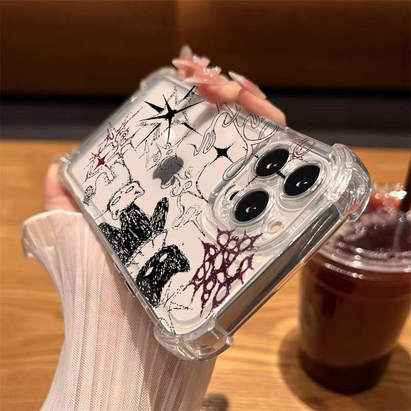 London-Themed Vintage Collage Trendy Pattern Clear Phone Case For iPhone 17 16 Pro Max 15 14 13 12 11 7 8 Plus 16E XS X XR Cover