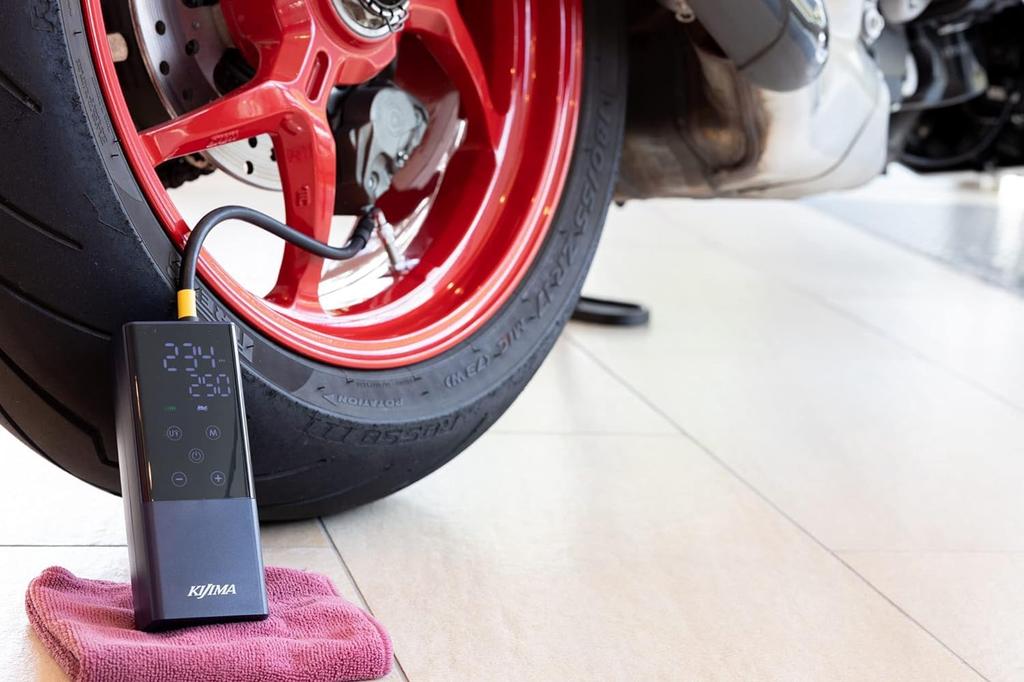 Kijima Electric Smart Air Model for and Max Model Pump, All-in-One Motorcycles, Cars, Bicycles, Balls, Compact, 2000mAh/7.4V, 150PSI, 302-3231