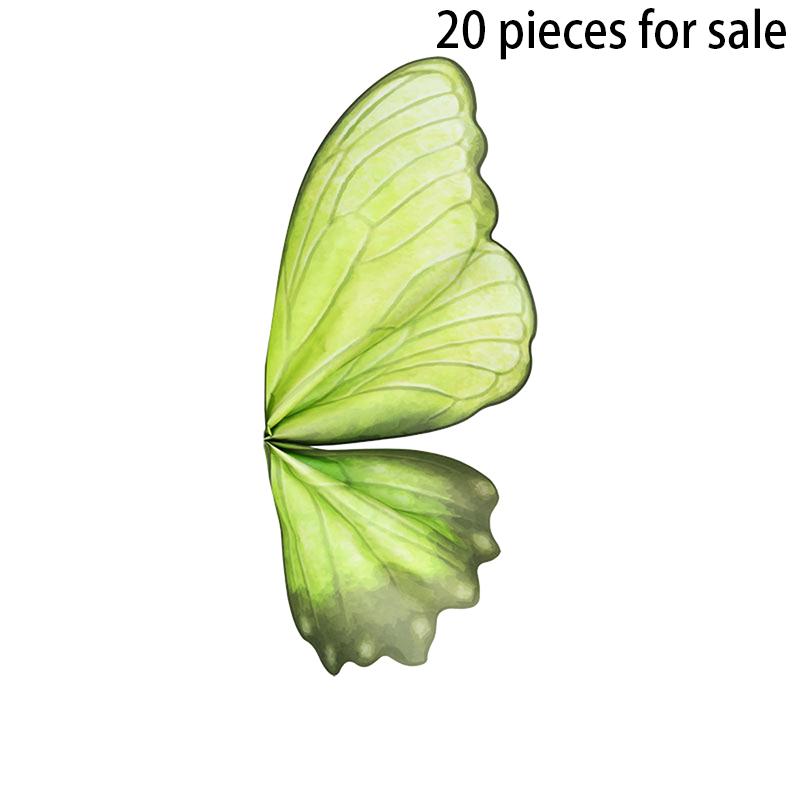 20 Sets DIY Mother's Day Birthday Gifts Package Butterfly Wings Flower Wrapping Paper Florists Bouquet Packaging Material