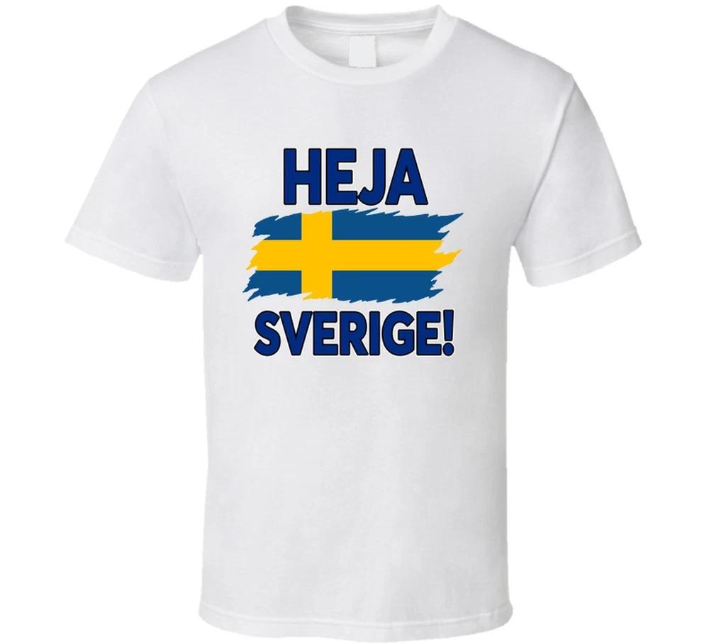 Heja Sverige Sweden Soccer Football Fan T Shirt S