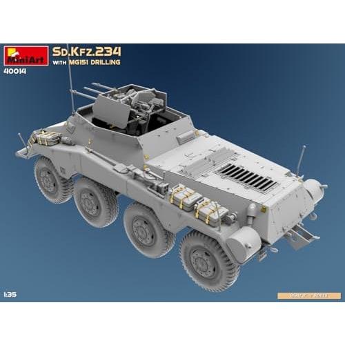 Miniart 1/35 Sd.Kfz.234 w/MG151 Drilling Plastic Model MA40014 (Combat Vehicle)