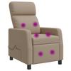 Massage Recliner Chair Cappuccino Faux Leather