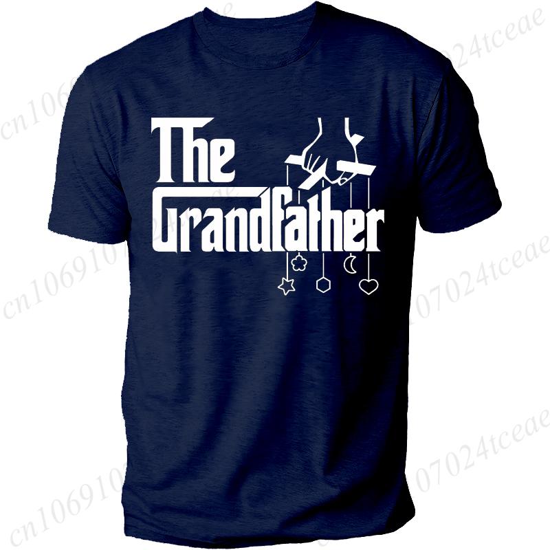 Huiteng12 De Opa T-shirt T Shirt Mode Grafische Shirts Casual Korte Mouwen Zwart Mannen Tee Ronde Hals T-shirt Papa Verjaardagscadeau Tops XL