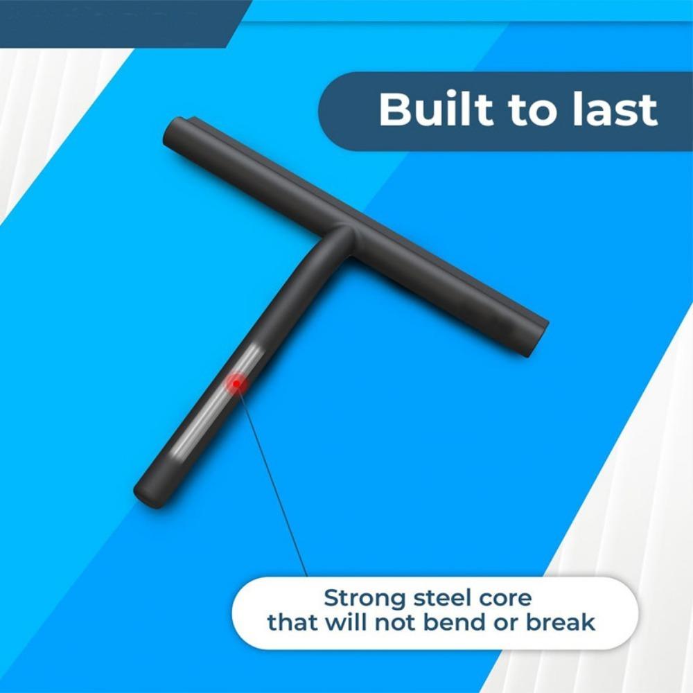 Shower Squeegee Window Glass Wiper Silicone Scraper Cleaner Brush Long Handle Bathroom Mirror Wiper Scraper Cleaning Accessories