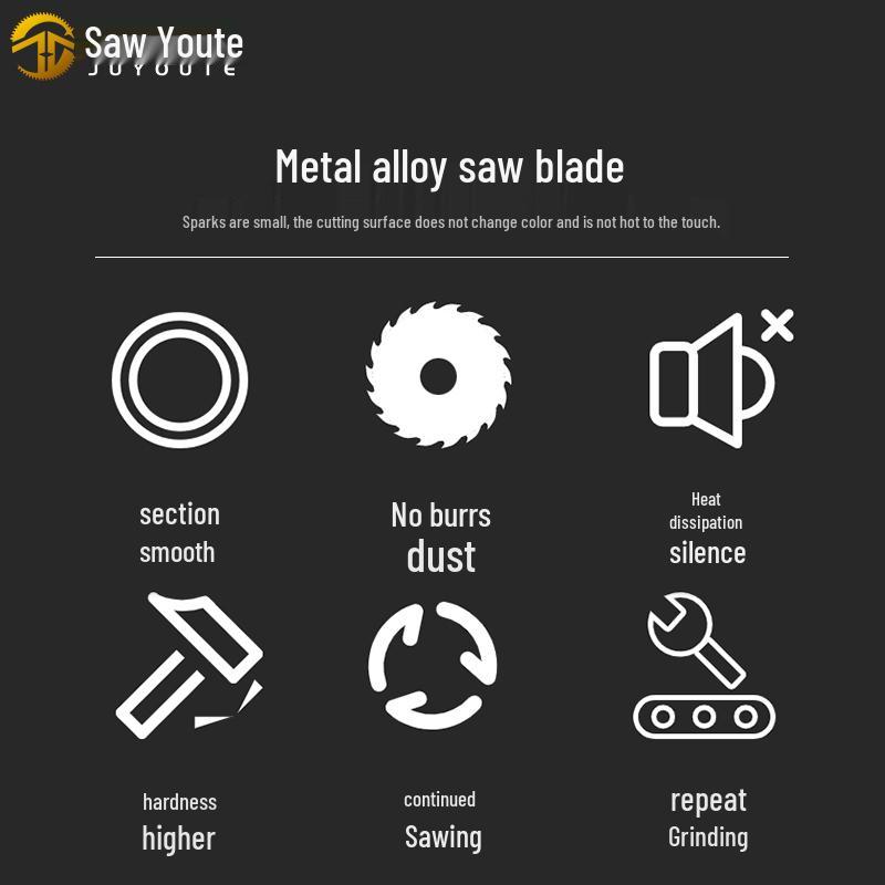 Woodworking Circular Saw Blade for 4, 10, or 12 Inch Cutting; Fits 125 Angle Grinder & 140 Lithium Battery Saw - Cuts Aluminum Sheets
