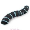 Collapsible Cat Tunnel Spring Tube 2 Holes S Shape Tunnels Toy Relieve Boredom for Indoor Kitten Rabbits Puppies
