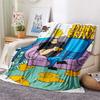 Johnny Bravo Flannel Blanket, High quality Comfortable for All Seasons, Home Decor, Warmth and Comfort