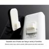 Wall Mount Remote Control Hanger 4 Pcs Adhesive Plastic Hook Set Holder