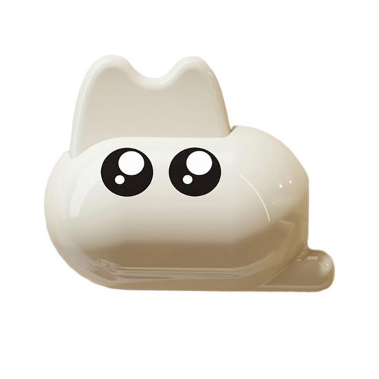 

Защитный чехол для зубной щетки Пыленепроницаемый Компактный дизайн Портативный Держатель для головки зубной щетки в форме мультяшного кота белый