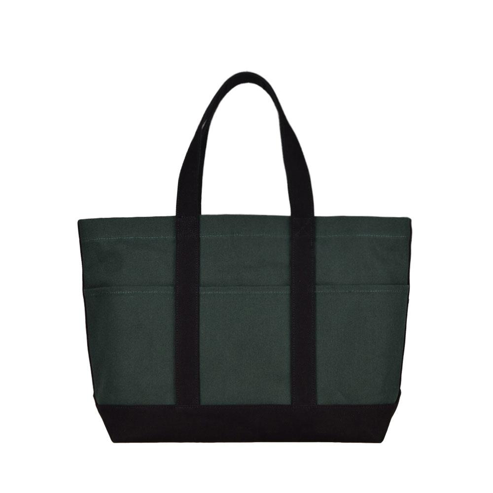 Thefreccia Primo Canvas Tote Bag Dark Khaki Black