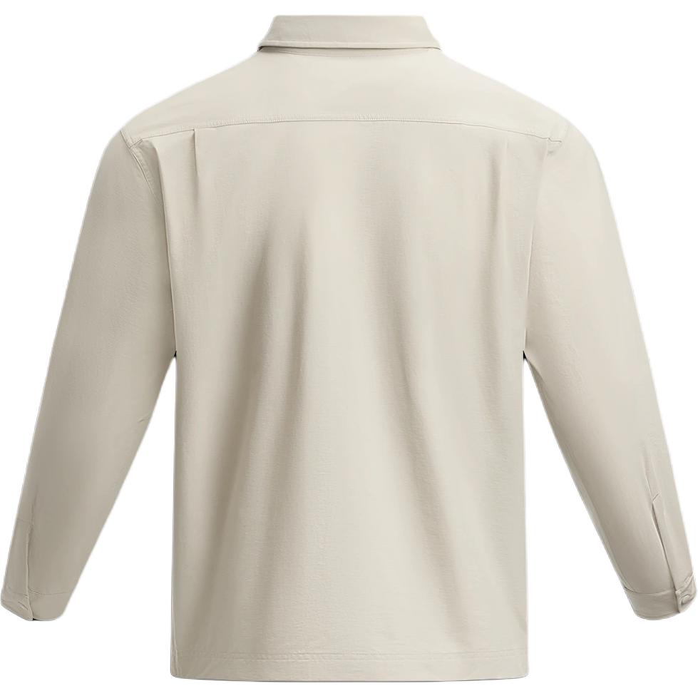 Under Armour Urban Outdoor Series Solid Color Casual Multi-Pocket Comfortable Long Sleeve Shirt Men Shirts Pinnacle-White 1389295-110