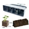 New Handheld Seedling 4 Soil Block Maker 2 Inch Soil Blocking Tool for Garden Prep Seedlings Cuttings Greenhouse Garden Supplies