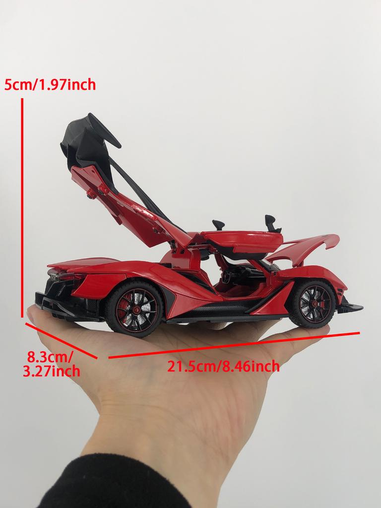 1: 24 simulation zinc alloy IE supercar model car, static ornament, metal collectible gift car