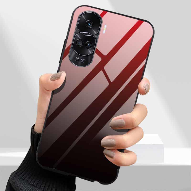 Tempered Glass Hard Cover For Honor 90 Lite 5G Case Lovely Marble Funda Coque For Honor 90 Pro Honor90 90Lite 90Pro Phone Shells