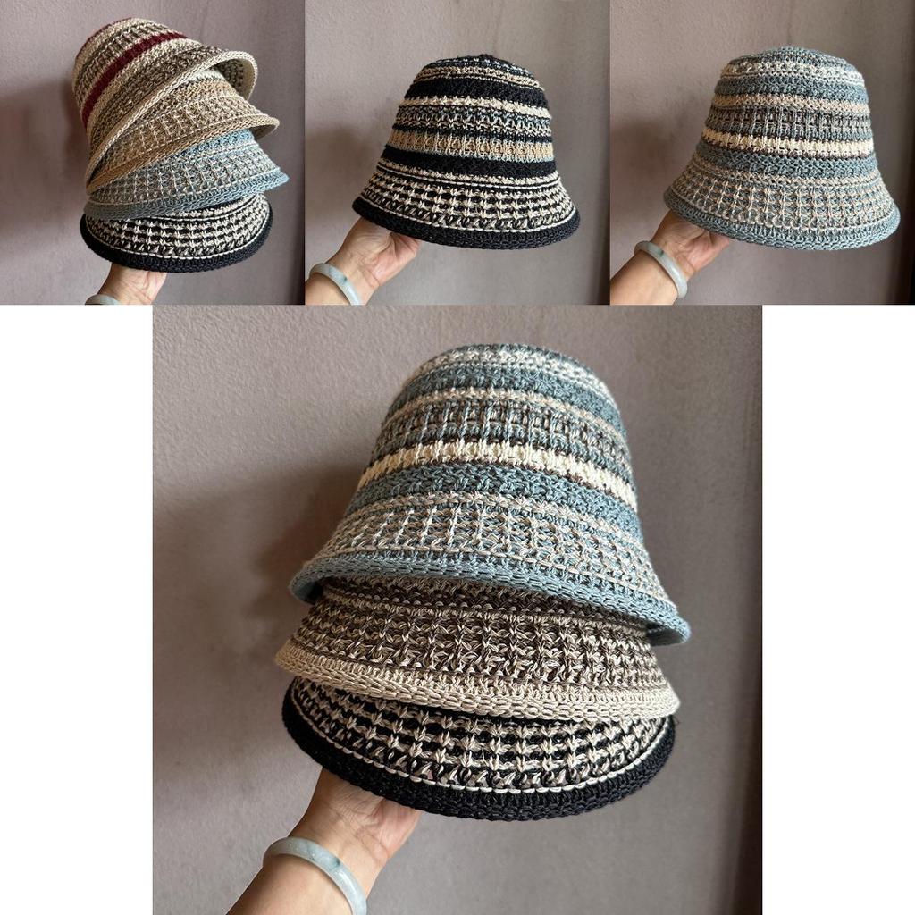 Womens Casual Woven Fisherman Hat With Broad Brim And Breathable Polyester Fabric For Outdoors