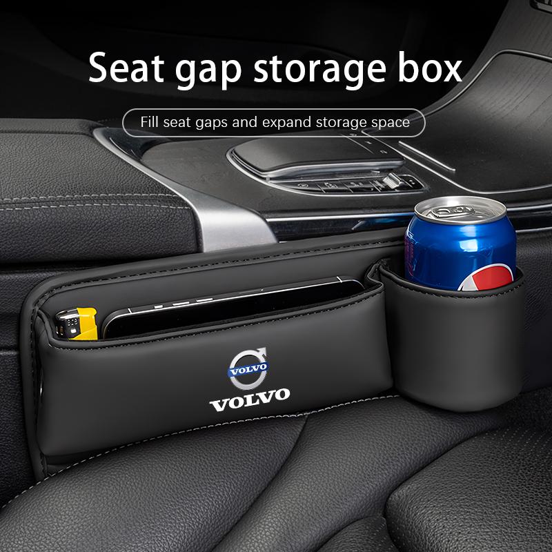 Car Leak Proof Storage Box Auto Seat Gap Phone Key Boxes For Volvo Xc60 Xc90 V40 V60 S60 XC40 V50 V90 S80 C40 V70 XC70 C30 EX90