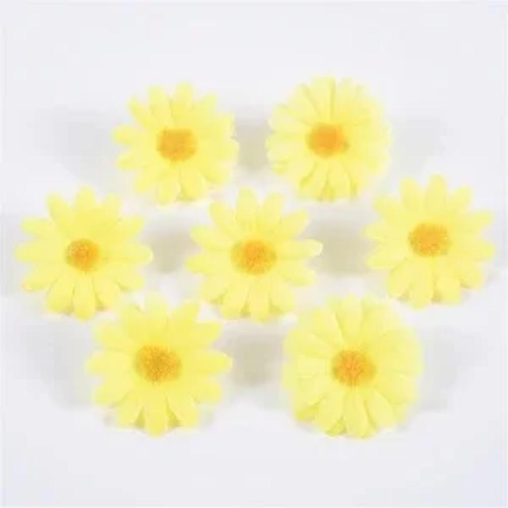 10/50/100PCS Mini Daisy Decorative Artificial Silk Flowers Party Wedding Decoration Home Decor Accessories  Without Stem