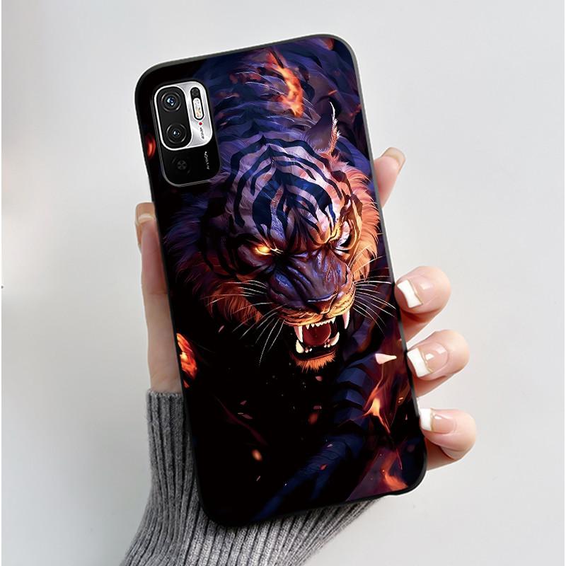 For Xiaomi Redmi Note 10 JE 10T JE Casing Cute Love Rabbit Funny Black Soft Silicone Phone Case For Redmi Note10 JE Bumper Cover