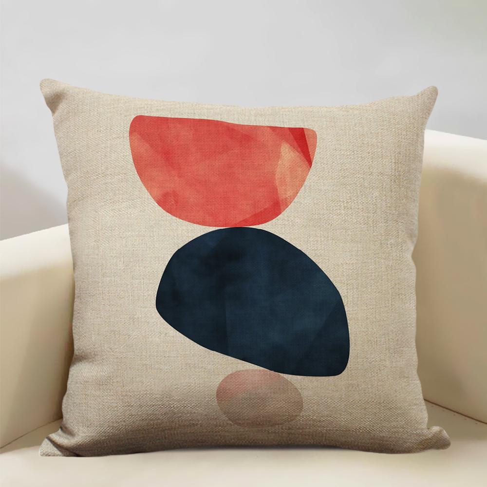 Geometric Abstract Lines Constitute The Perfect Pattern Art Decoration Cushion Cover Bedroom Sofa Office Pillow 45x45cm Linen