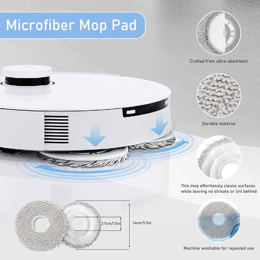 For Ecovacs T50 PRO OMNI /T50 AUTO DDX67 Robot Vacuum Cleaner Accessories Main Side Brush Mop Cloth HEPA Filter Dust Bag Parts