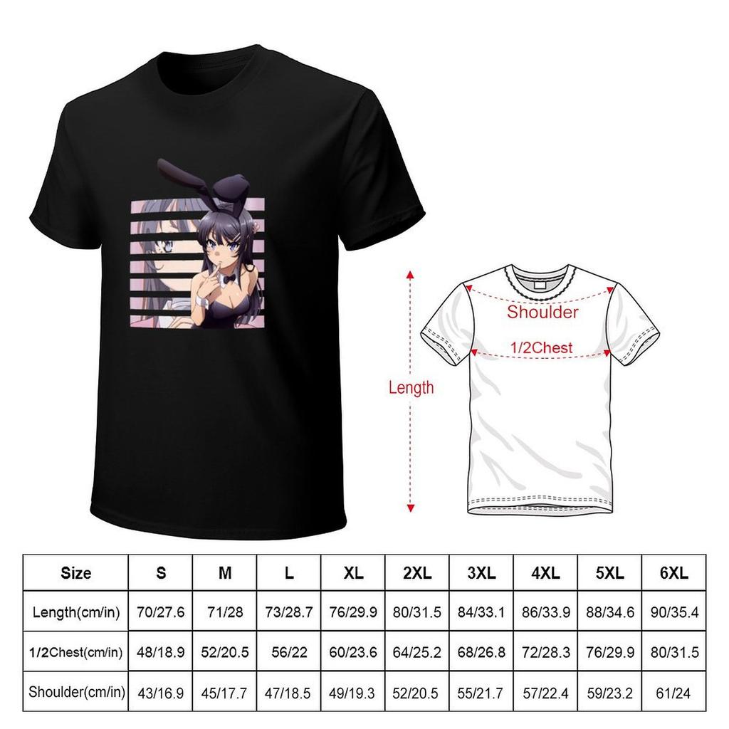 Mai Sakurajima lewd T-Shirt shirts graphic tees blue archive shirts graphic customs design your own black t-shirts for men