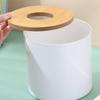 Roll Tissue Box Holder Innovative Modern Concise Large Space Round Tissue Toilet Paper Dispenser for Bathroom Living Room