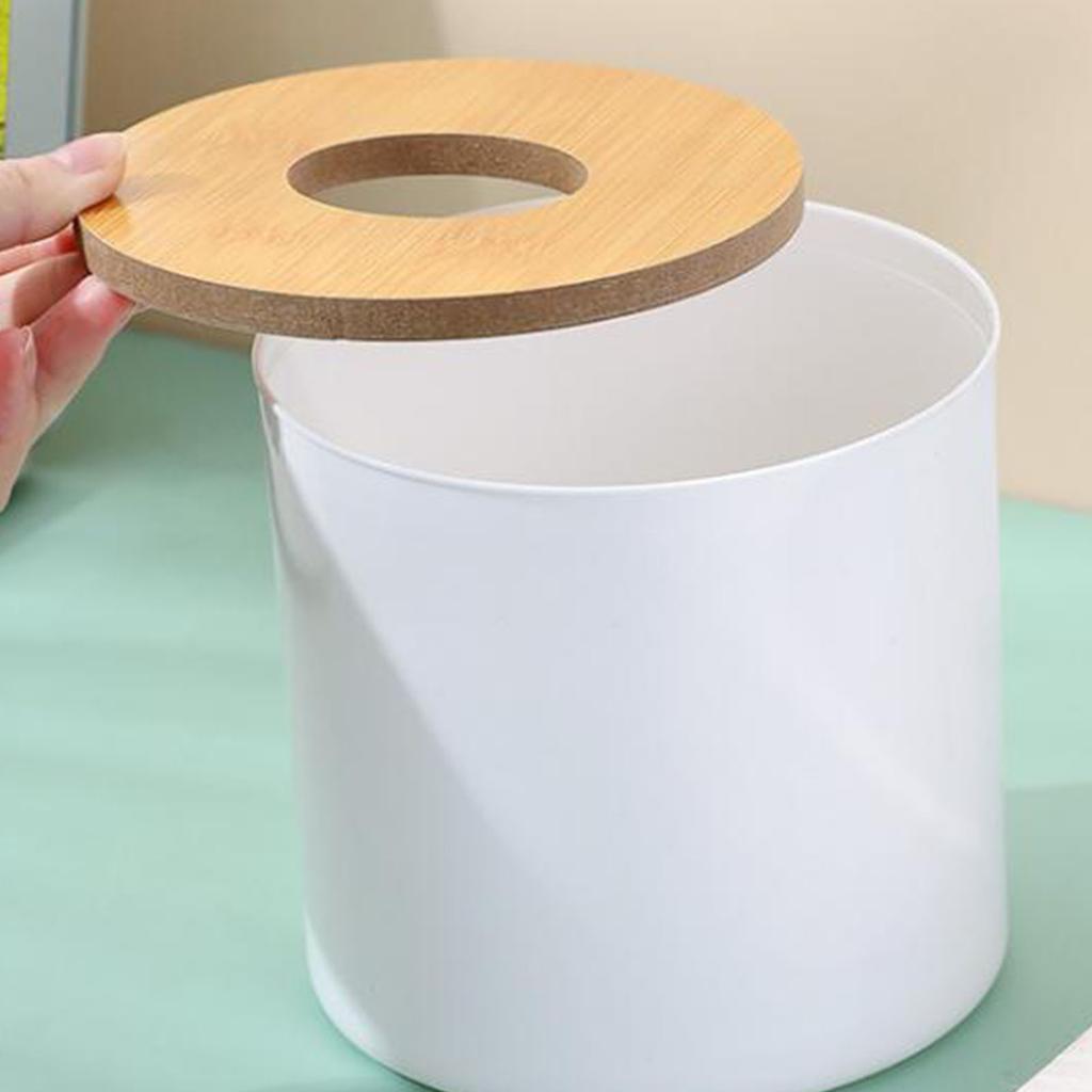Roll Tissue Box Holder Innovative Modern Concise Large Space Round Tissue Toilet Paper Dispenser for Bathroom Living Room