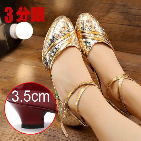 Latin Dance Shoes High Heel Dance Shoes Women's Soft Sole Low Heel Adult Square Dance Shoes Middle Heel Dance Shoes Performance