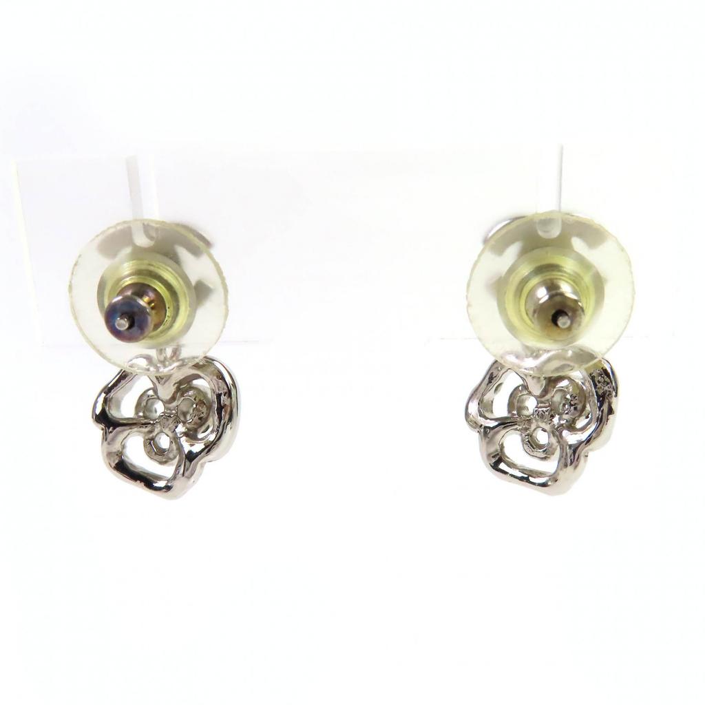 Chanel Pierce COCO Mark Camellia Swing Pierce (Binaural) Silver Women 07A Used