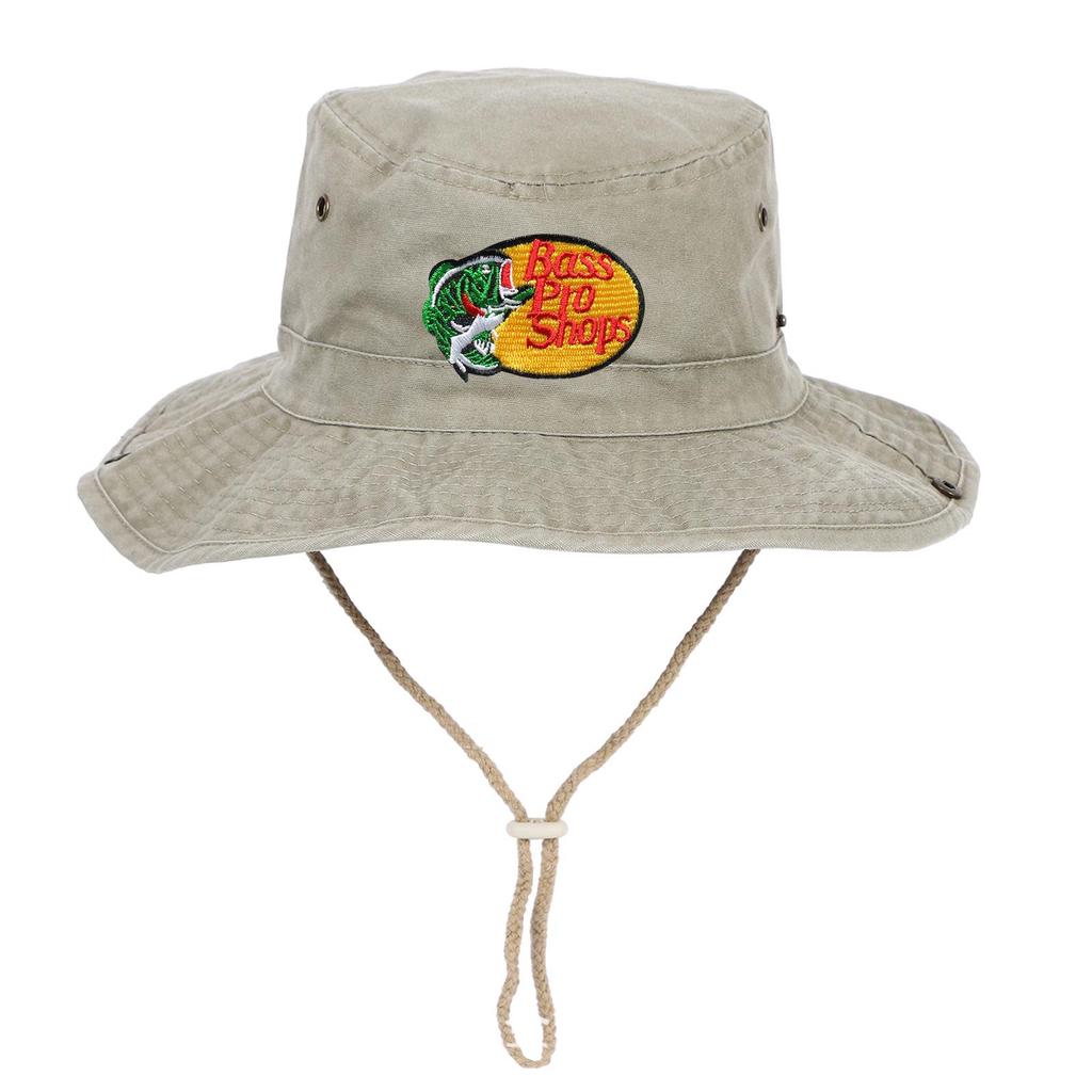 Sombrero de pesca de mezclilla con ala ancha bordada de Bass Pro Shops