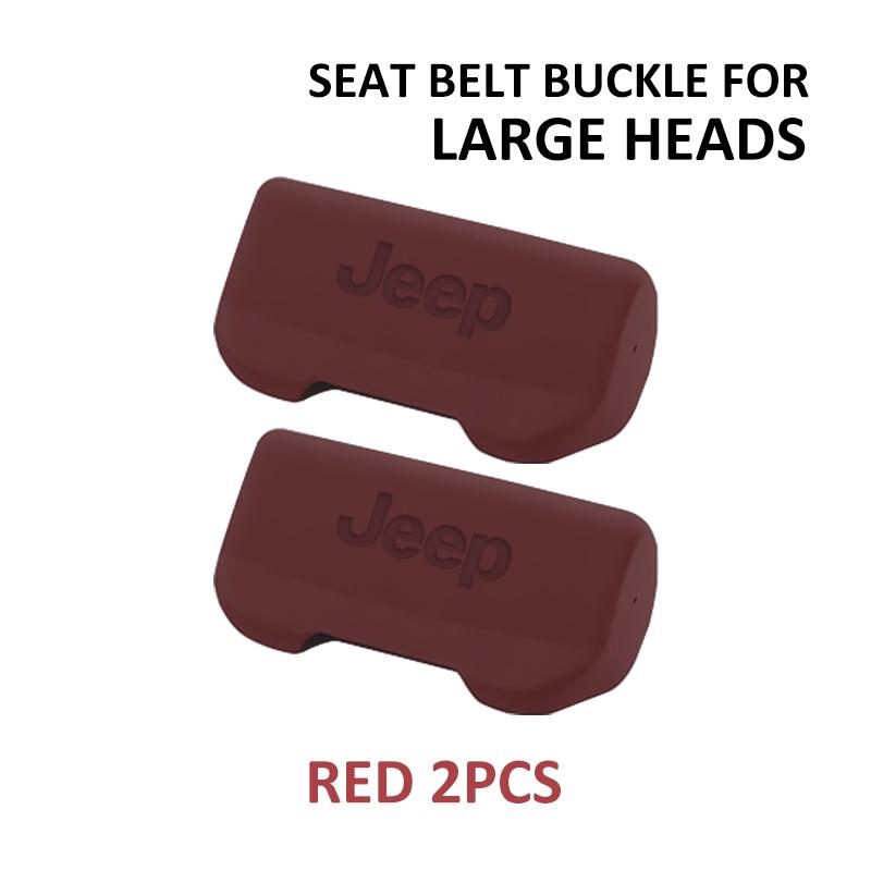 Car Seat Belt Buckle Plug Anti-collision Cover Silicone Protective Covers For df2 Cherokee Wrangler JK Gladiator Compass  ex6