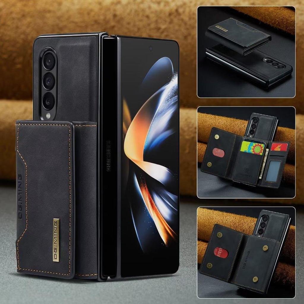 Veske For Samsung Z Fold 5 3 Z fold 4 S23 S22 S21 Ultra S20 A12 A22 A32 A52 A13 A33 A53 A14 A24 A34 A54 Flip Magnetic Leather Wallet Stand Cover