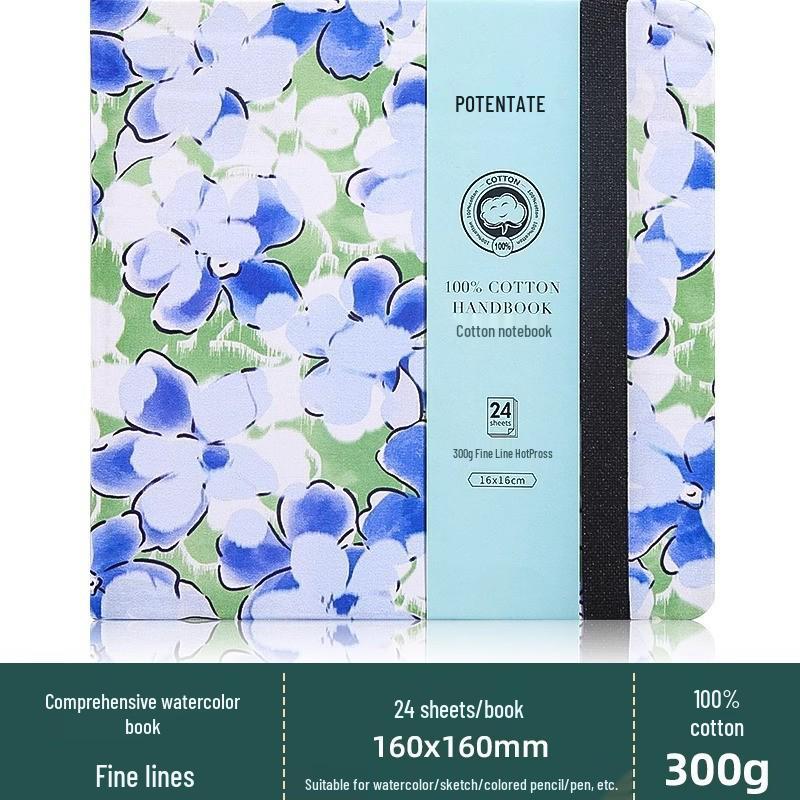 Portable Cotton Watercolor Accordion Planner - 300g Fabric for Travel & Student Paintings