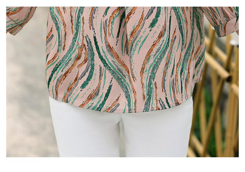 Middle-Aged Women's Chiffon Blouse: Fake Two-Piece Mid-Sleeve, Stylish T-Shirt for Spring and Autumn