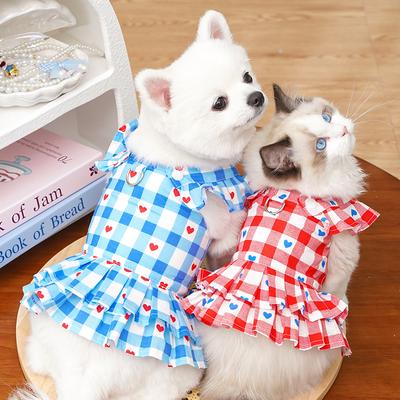 Ropa para Perros Estilo Princesa Correa de Tracción para Gatos Falda Vestido para Gato Perro Teddy Corgi Suministros para Perros