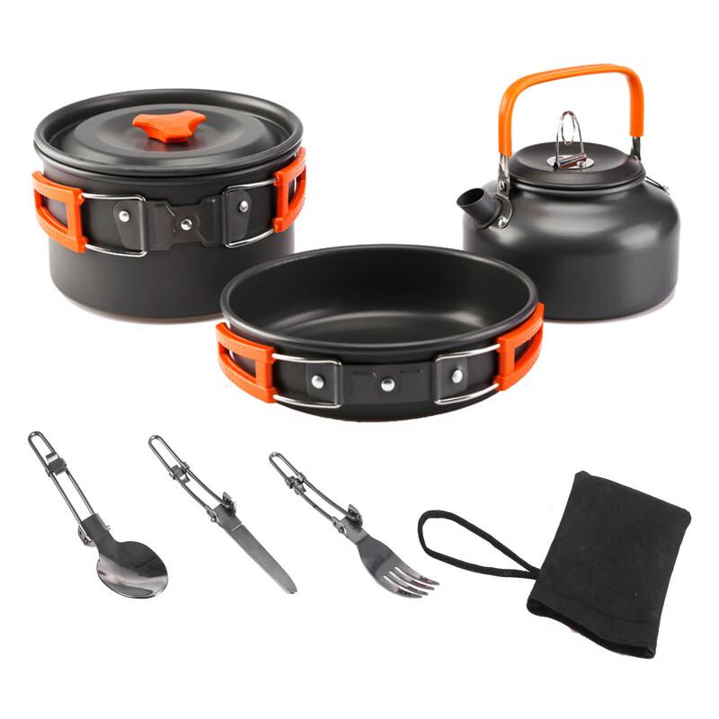 ZISIZ Outdoor Camping Pot & Kettle Set