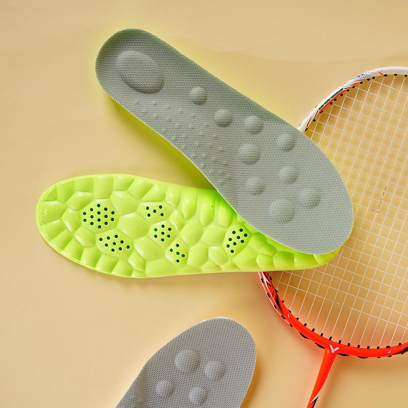 Cushioned Sports Insoles: Deodorant, Breathable, Shock-Absorbing, and High-Elastic for Long-Lasting Comfort